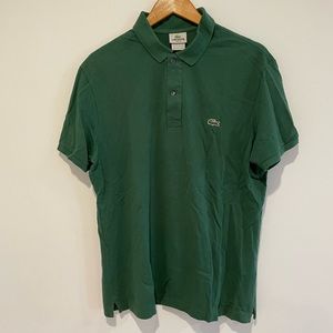 Lacoste Mens Polo Shirt XL 6 Green excellent condition